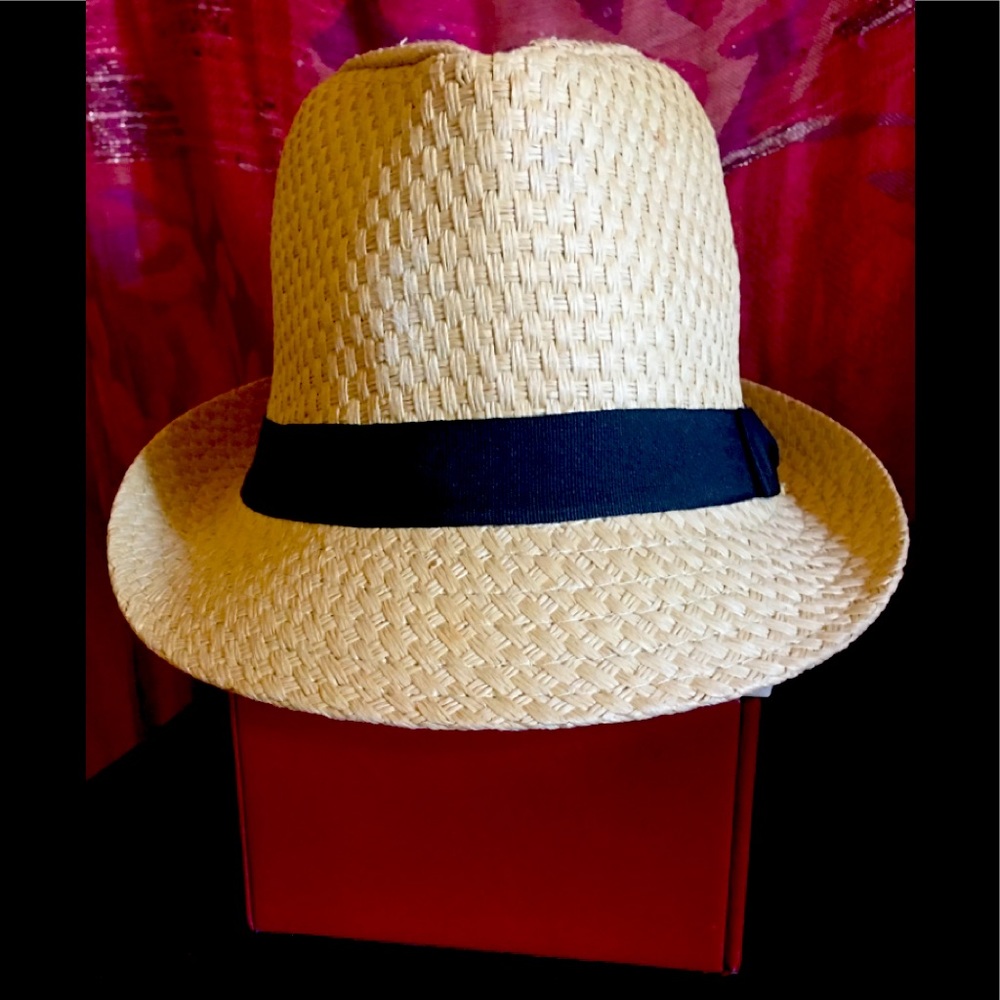 Women’s Blonde Straw Fedora